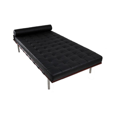 Nogal Beat Sillon Aviñon Daybed Piel Bastidor De Madera Estructura De Acero Interior - AVIÑON DAYBED PIEL - MDO - NOGAL BEAT -