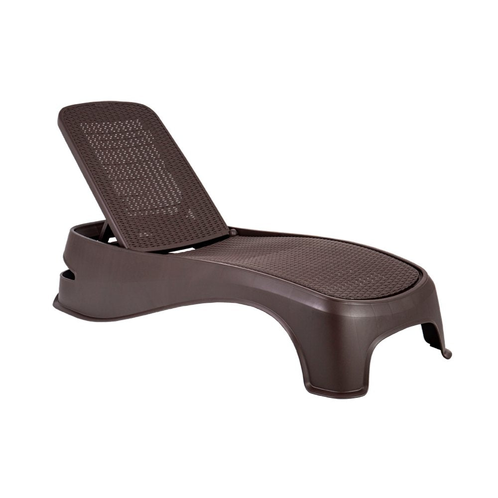 CAMASTRO OFFIHO HAWAII OHV-7031 | Camastro Hotel Playa | Resistente Rayos UV| Polipropileno | Interior + Exterior | Jardín Terraza Casa Hotel Playa Aire Libre Material Ecológico Imitación Mimbre