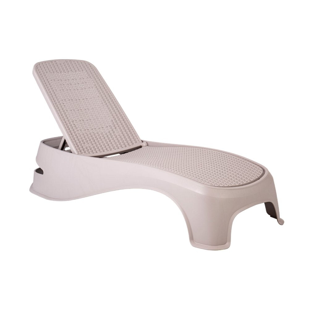 CAMASTRO OFFIHO HAWAII OHV-7031 | Camastro Hotel Playa | Resistente Rayos UV| Polipropileno | Interior + Exterior | Jardín Terraza Casa Hotel Playa Aire Libre Material Ecológico Imitación Mimbre