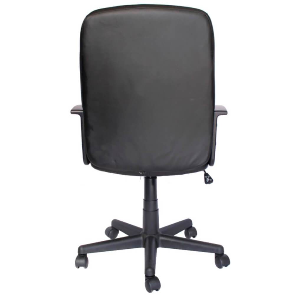 Offiho Silla Ecogerencial Operativa Soft Revolving Leather Negro Base Estrella Con Rodajas Uso Interior - ECOGERENCIAL - OFFIHO - NOGAL BEAT - Silla para oficina