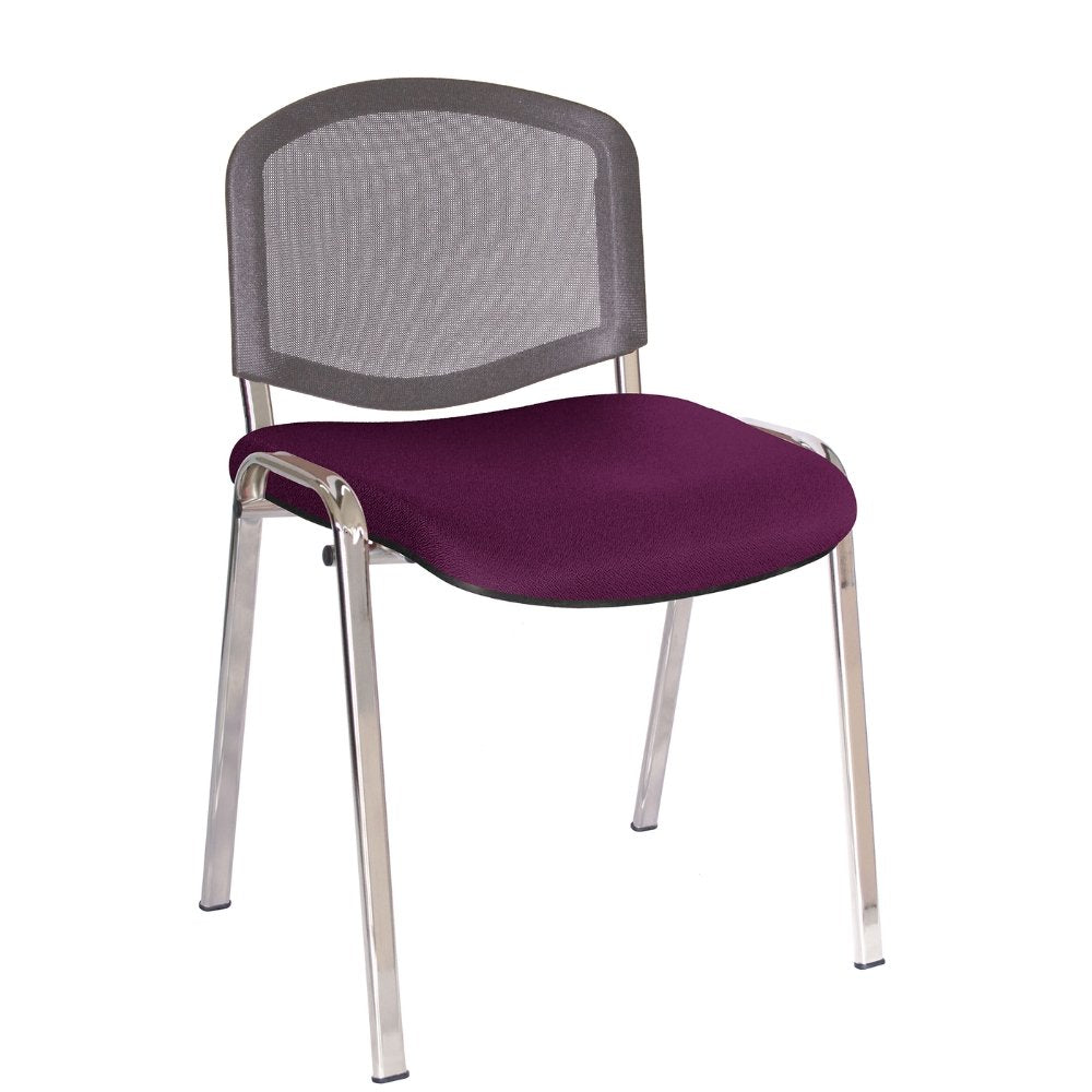 Offiho Silla Ellitico Net Ohv-2400Cr Acero Tubular Ovalado para Conferencias - OFFIHO - NOGAL BEAT - Sillas