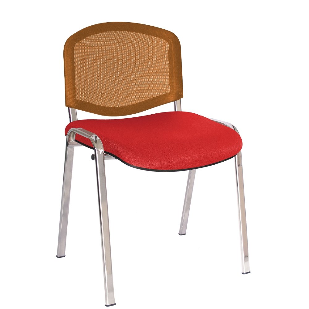 Offiho Silla Ellitico Net Ohv-2400Cr Acero Tubular Ovalado para Conferencias - OFFIHO - NOGAL BEAT - Sillas
