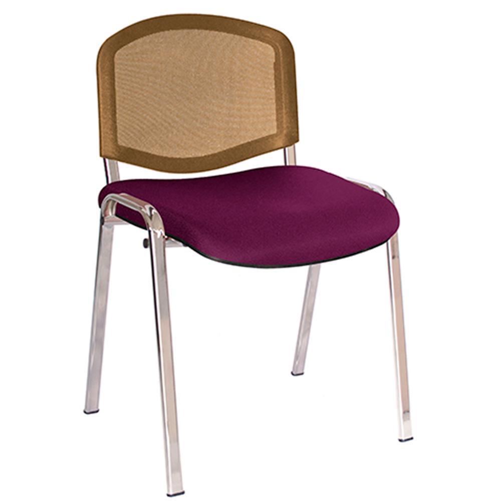 Offiho Silla Ellitico Net Ohv-2400Cr Acero Tubular Ovalado para Conferencias - OHV-2400CR - OFFIHO - NOGAL BEAT - Sillas