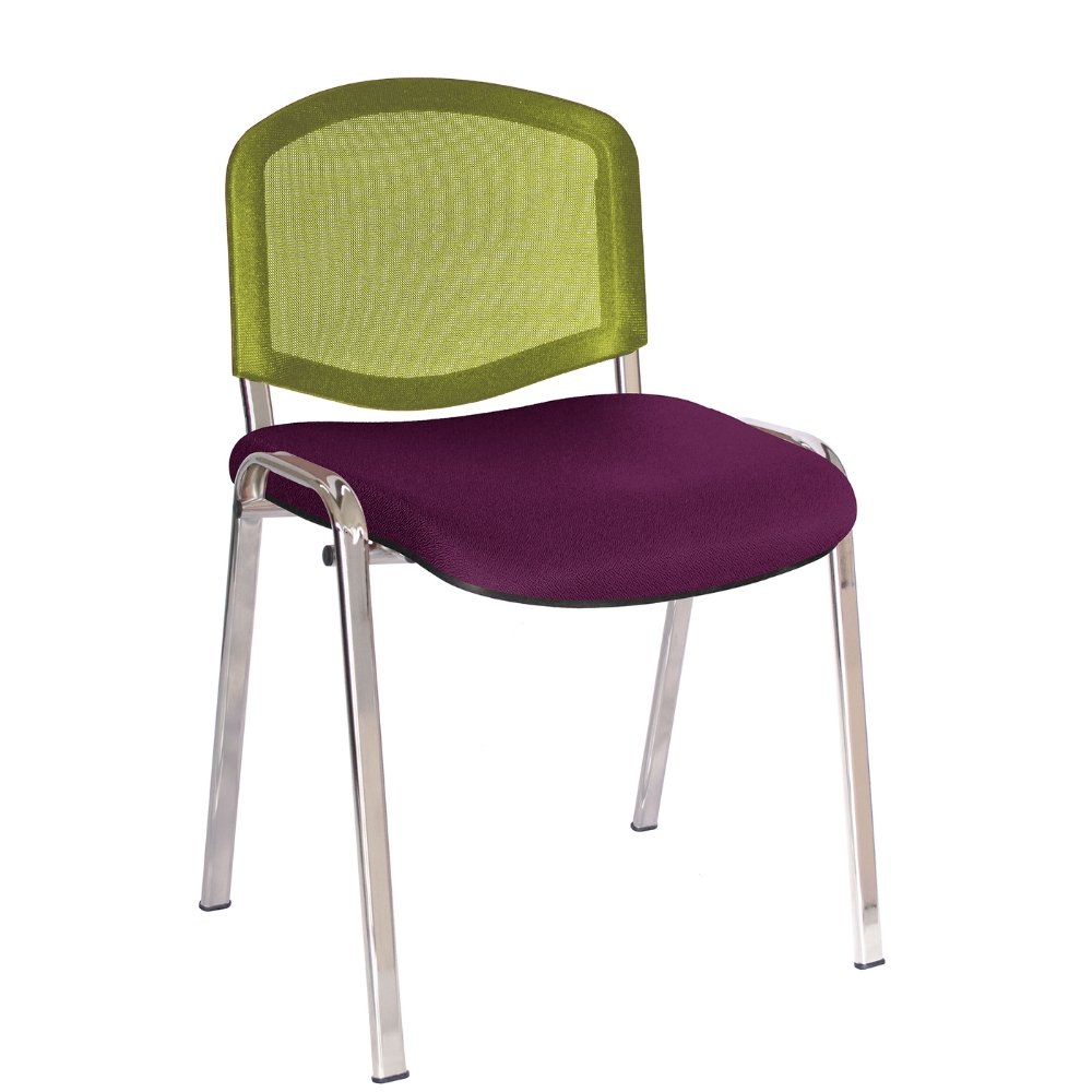 Offiho Silla Ellitico Net Ohv-2400Cr Acero Tubular Ovalado para Conferencias - OFFIHO - NOGAL BEAT - Sillas