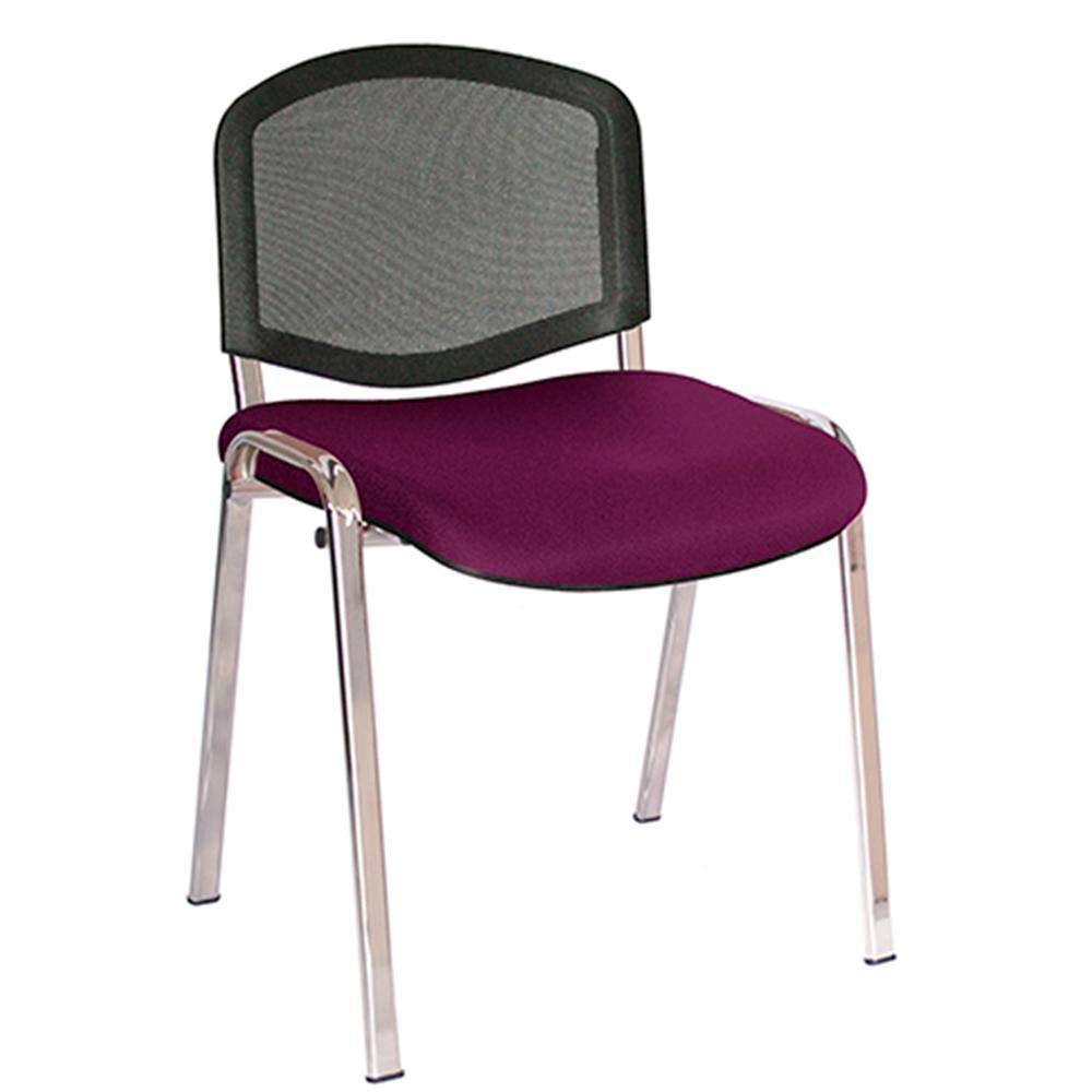 Offiho Silla Ellitico Net Ohv-2400Cr Acero Tubular Ovalado para Conferencias - OFFIHO - NOGAL BEAT - Sillas