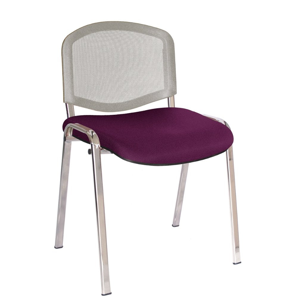 Offiho Silla Ellitico Net Ohv-2400Cr Acero Tubular Ovalado para Conferencias - OFFIHO - NOGAL BEAT - Sillas