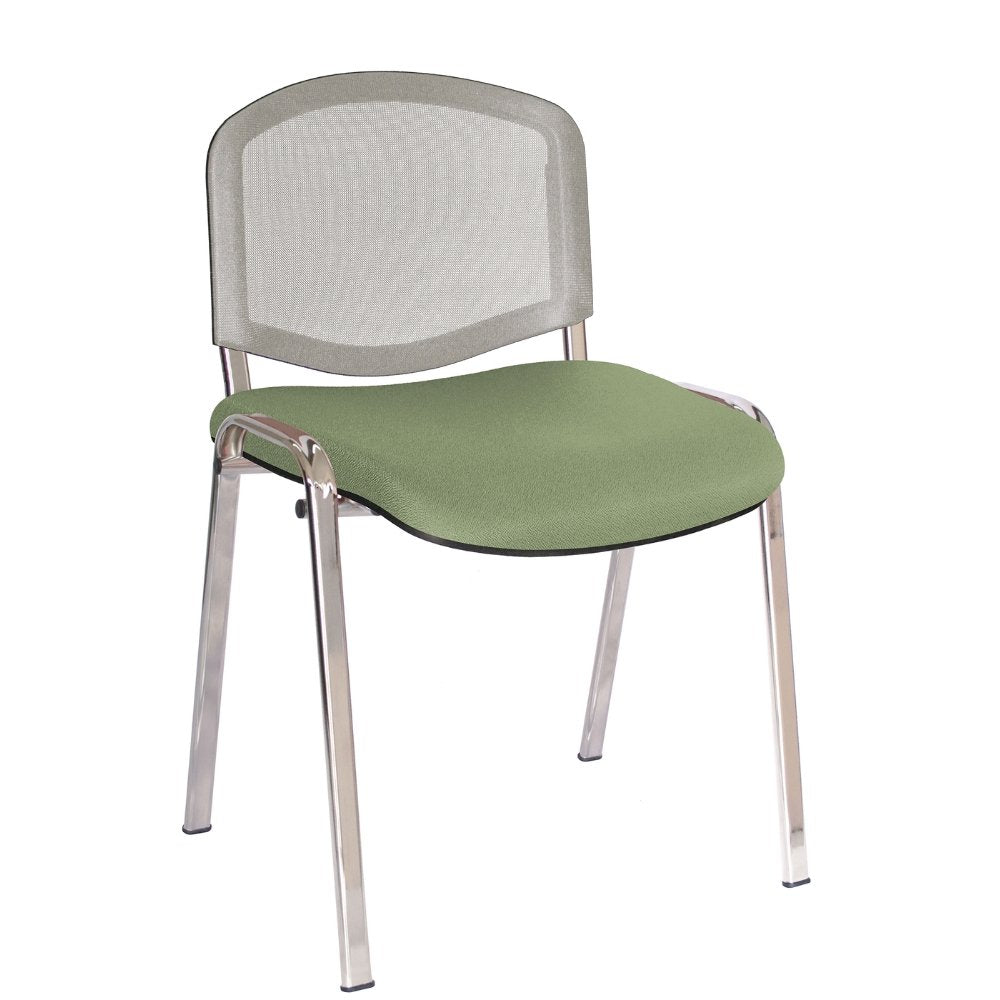 Offiho Silla Ellitico Net Ohv-2400Cr Acero Tubular Ovalado para Conferencias - OFFIHO - NOGAL BEAT - Sillas