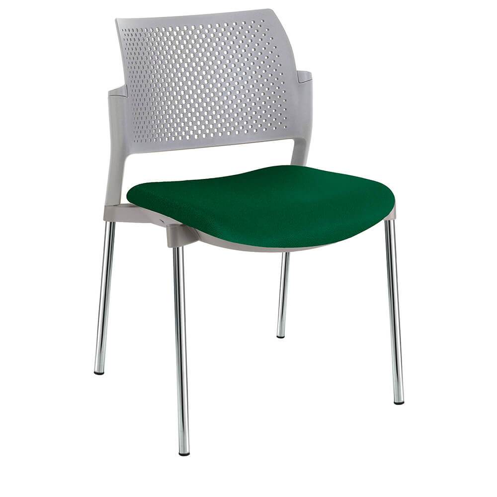 Offiho Silla Kyos Ohv-351Cr Visita Asiento Acojinado Respaldo En Polipropileno Estructura Terminado En Cromo Ergonomica - OHV-351CR - OFFIHO - NOGAL BEAT - Sillas