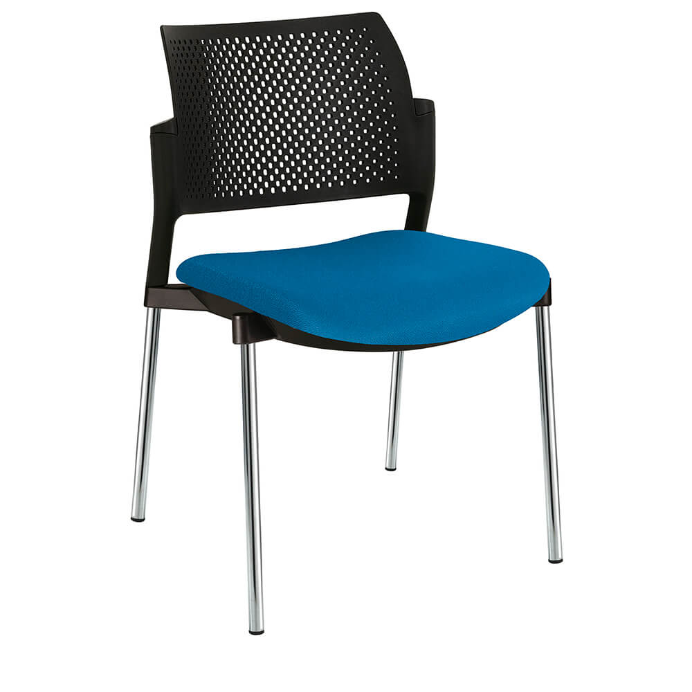 Offiho Silla Kyos Ohv-351Cr Visita Asiento Acojinado Respaldo En Polipropileno Estructura Terminado En Cromo Ergonomica - OHV-351CR - OFFIHO - NOGAL BEAT - Sillas