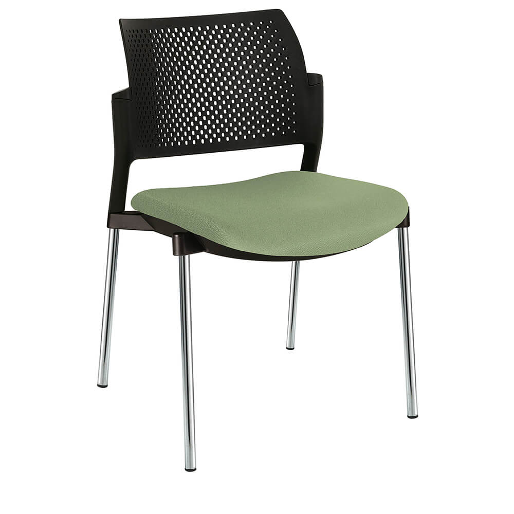 Offiho Silla Kyos Ohv-351Cr Visita Asiento Acojinado Respaldo En Polipropileno Estructura Terminado En Cromo Ergonomica - OHV-351CR - OFFIHO - NOGAL BEAT - Sillas