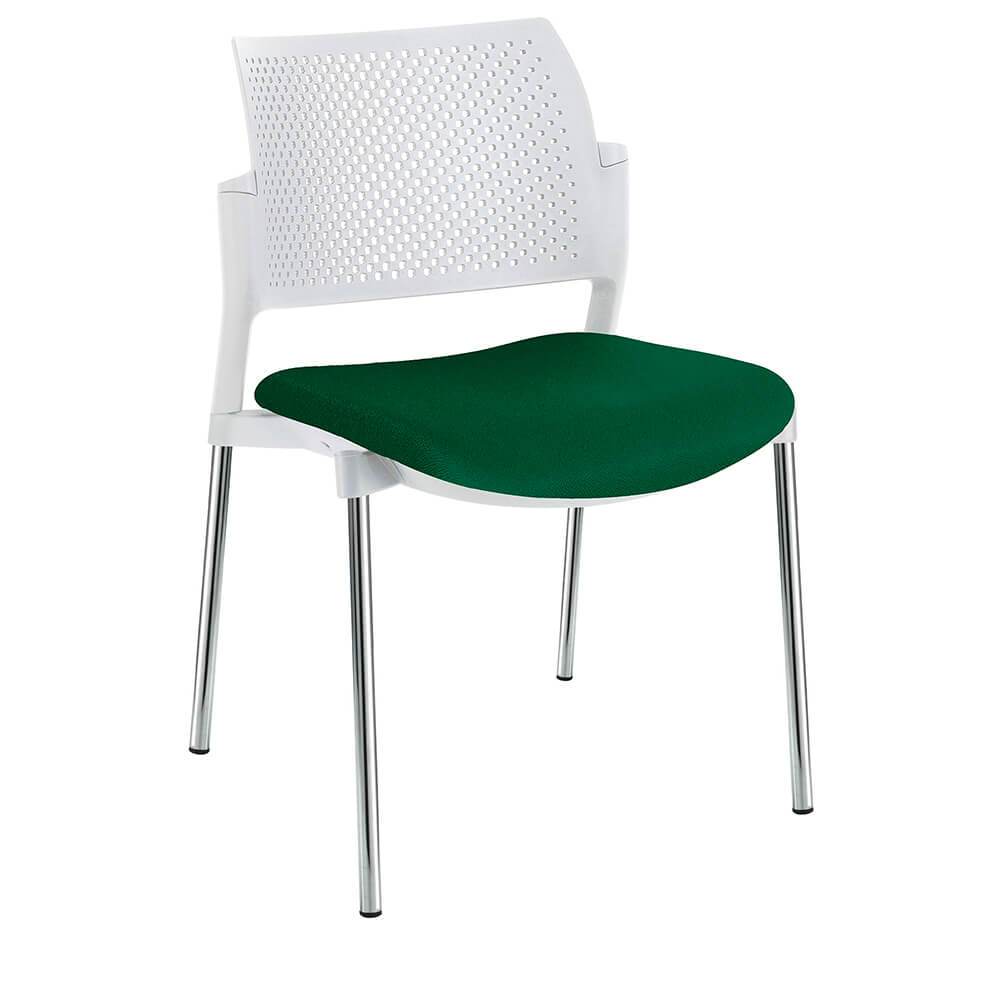 Offiho Silla Kyos Ohv-351Cr Visita Asiento Acojinado Respaldo En Polipropileno Estructura Terminado En Cromo Ergonomica - OHV-351CR - OFFIHO - NOGAL BEAT - Sillas