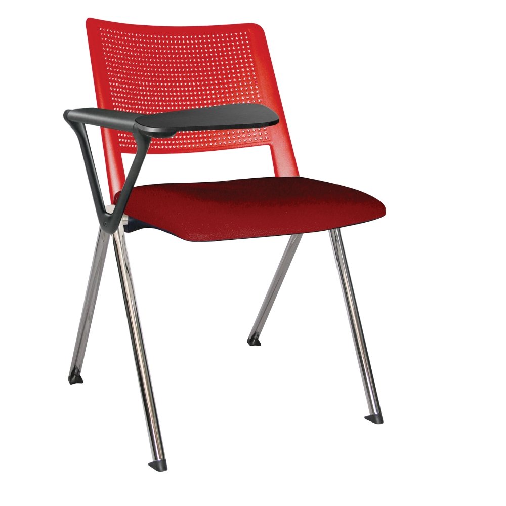Offiho Silla Pupitre Revolution Ohp-87Cr Escolar Paleta Lateral 86Al Negro Asiento Y Respaldo En Una Pieza En Polipropileno De Alta Resistencia Tapizada - OHP-87CR - OFFIHO - NOGAL BEAT - Sillas