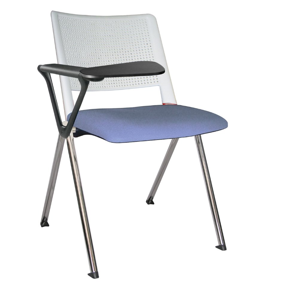 Offiho Silla Pupitre Revolution Ohp-87Cr Escolar Paleta Lateral 86Al Negro Asiento Y Respaldo En Una Pieza En Polipropileno De Alta Resistencia Tapizada - OHP-87CR - OFFIHO - NOGAL BEAT - Sillas