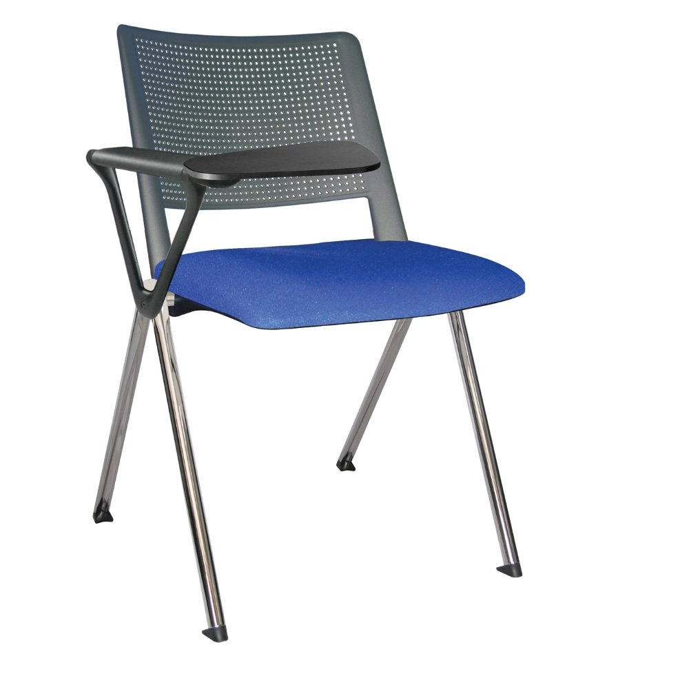 Offiho Silla Pupitre Revolution Ohp-87Cr Escolar Paleta Lateral 86Al Negro Asiento Y Respaldo En Una Pieza En Polipropileno De Alta Resistencia Tapizada - OHP-87CR - OFFIHO - NOGAL BEAT - Sillas