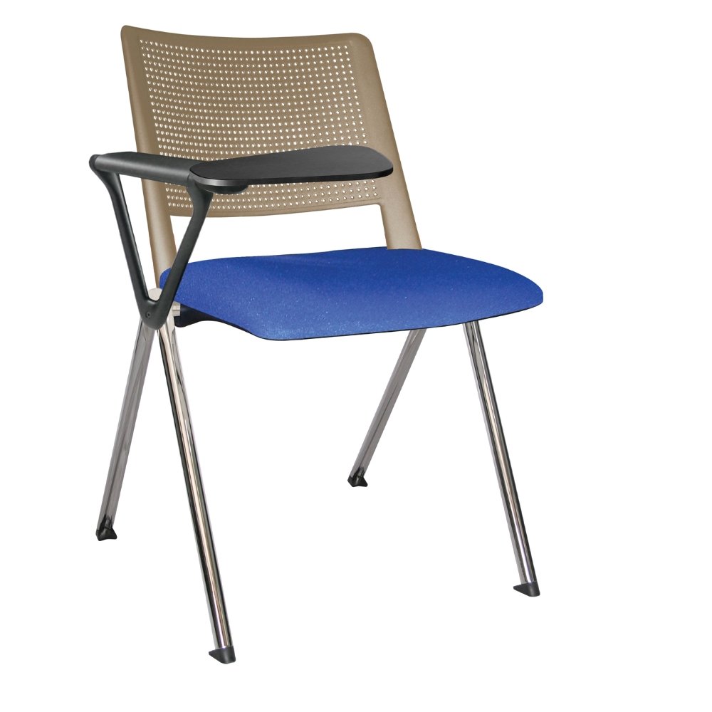 Offiho Silla Pupitre Revolution Ohp-87Cr Escolar Paleta Lateral 86Al Negro Asiento Y Respaldo En Una Pieza En Polipropileno De Alta Resistencia Tapizada - OHP-87CR - OFFIHO - NOGAL BEAT - Sillas