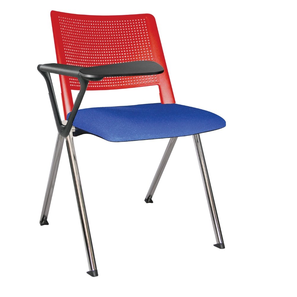 Offiho Silla Pupitre Revolution Ohp-87Cr Escolar Paleta Lateral 86Al Negro Asiento Y Respaldo En Una Pieza En Polipropileno De Alta Resistencia Tapizada - OHP-87CR - OFFIHO - NOGAL BEAT - Sillas