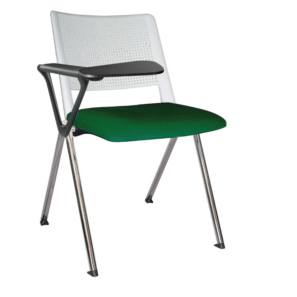 Offiho Silla Pupitre Revolution Ohp-87Cr Escolar Paleta Lateral 86Al Negro Asiento Y Respaldo En Una Pieza En Polipropileno De Alta Resistencia Tapizada - OHP-87CR - OFFIHO - NOGAL BEAT - Sillas