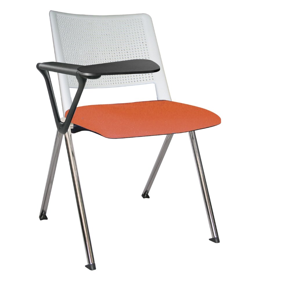 Offiho Silla Pupitre Revolution Ohp-87Cr Escolar Paleta Lateral 86Al Negro Asiento Y Respaldo En Una Pieza En Polipropileno De Alta Resistencia Tapizada - OHP-87CR - OFFIHO - NOGAL BEAT - Sillas