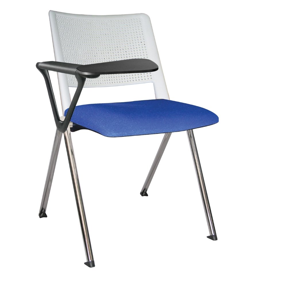Offiho Silla Pupitre Revolution Ohp-87Cr Escolar Paleta Lateral 86Al Negro Asiento Y Respaldo En Una Pieza En Polipropileno De Alta Resistencia Tapizada - OHP-87CR - OFFIHO - NOGAL BEAT - Sillas