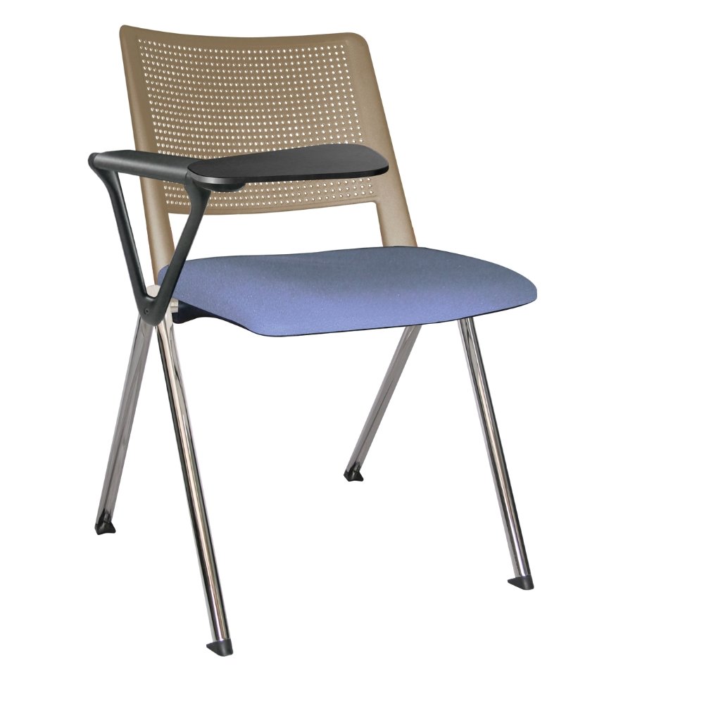 Offiho Silla Pupitre Revolution Ohp-87Cr Escolar Paleta Lateral 86Al Negro Asiento Y Respaldo En Una Pieza En Polipropileno De Alta Resistencia Tapizada - OHP-87CR - OFFIHO - NOGAL BEAT - Sillas