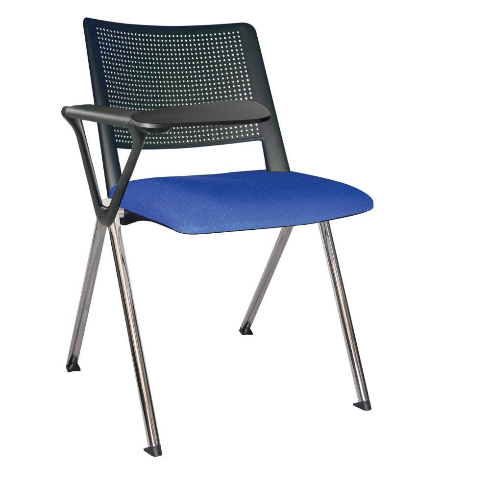 Offiho Silla Pupitre Revolution Ohp-87Cr Escolar Paleta Lateral 86Al Negro Asiento Y Respaldo En Una Pieza En Polipropileno De Alta Resistencia Tapizada - OHP-87CR - OFFIHO - NOGAL BEAT - Sillas