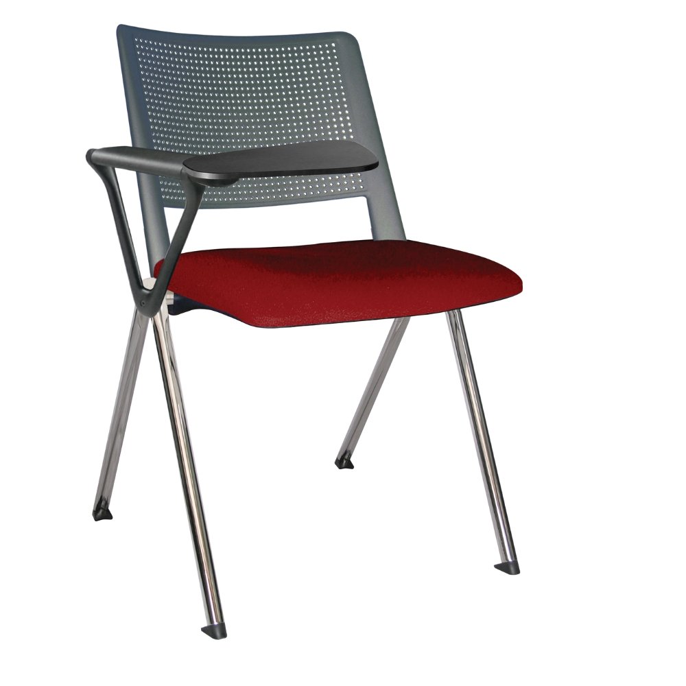 Offiho Silla Pupitre Revolution Ohp-87Cr Escolar Paleta Lateral 86Al Negro Asiento Y Respaldo En Una Pieza En Polipropileno De Alta Resistencia Tapizada - OHP-87CR - OFFIHO - NOGAL BEAT - Sillas