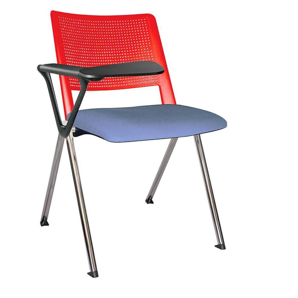 Offiho Silla Pupitre Revolution Ohp-87Cr Escolar Paleta Lateral 86Al Negro Asiento Y Respaldo En Una Pieza En Polipropileno De Alta Resistencia Tapizada - OHP-87CR - OFFIHO - NOGAL BEAT - Sillas