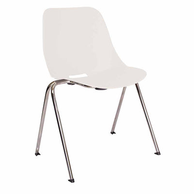 Offiho Silla Quick Ohv-47 Acero Tubular De 3/4" Calibre 16 Asiento Y Respaldo De Una Sola Pieza En Polipropileno - OHV-47 - OFFIHO - NOGAL BEAT - Sillas