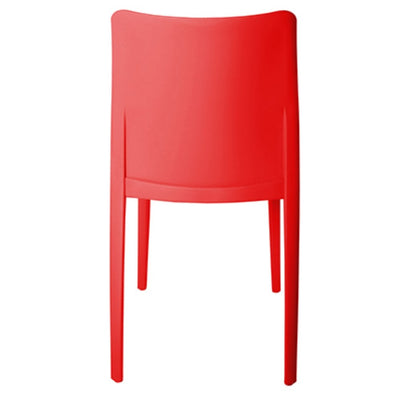 SILLA OFFIHO SOLEI OHV-59 | Silla para Terraza Aire Libre | Resistente Rayos UV | Varios Colores | Polipropileno | Interior + Exterior | Restaurante Cafetería Jardín Patio Colorida Blanca Capucciono Negro Gris Antracita Rojo Intemperie