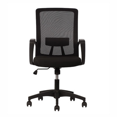 Silla De Oficina Operativa Soporte Lumbar - TECHNO PLAY RESPALDO BAJO - Negro - Respaldo y Asiento Tapizado - PLAY RESPALDO BAJO Negro - Techno - NOGAL BEAT -
