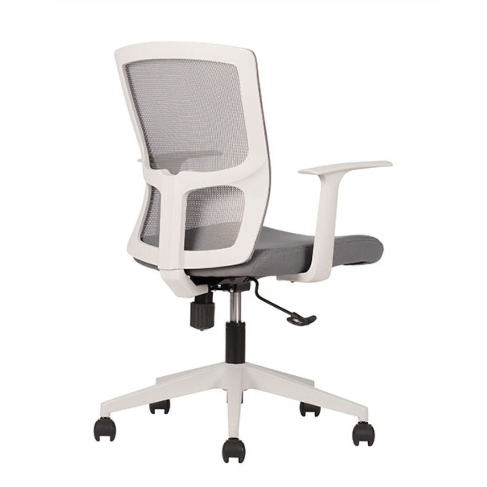 Silla De Oficina Operativa - TECHNO CLICK - Varios Colores - Respaldo y Asiento Tapizado - CLICK Gris - Techno - NOGAL BEAT -