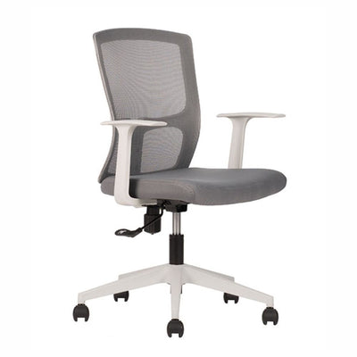 Silla De Oficina Operativa - TECHNO CLICK - Varios Colores - Respaldo y Asiento Tapizado - CLICK Gris - Techno - NOGAL BEAT -