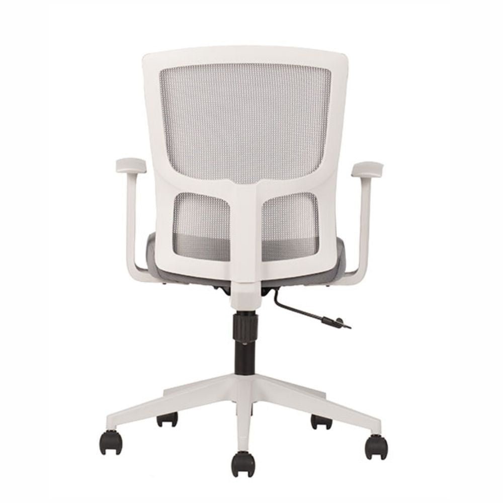 Silla De Oficina Operativa - TECHNO CLICK - Varios Colores - Respaldo y Asiento Tapizado - CLICK Gris - Techno - NOGAL BEAT -