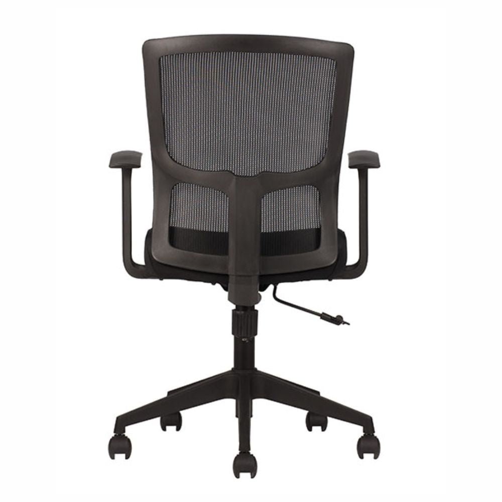 Silla De Oficina Operativa - TECHNO CLICK - Varios Colores - Respaldo y Asiento Tapizado - CLICK Negro - Techno - NOGAL BEAT -