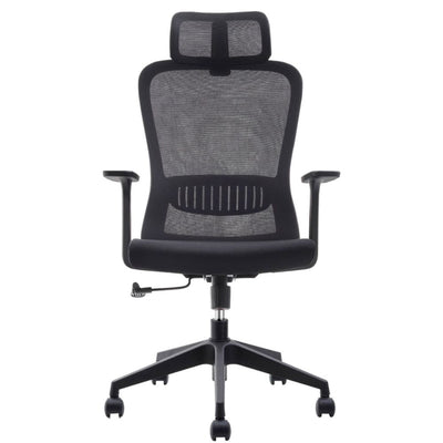 SILLA OFFIHO COZY OHE-175 NEGRO | Silla Ejecutiva Operativa | Altura Ajustable | Base Pentagonal | Negro | Malla Tela | Interior - OHE-175negro - OFFIHO - NOGAL BEAT - Sillas de oficina