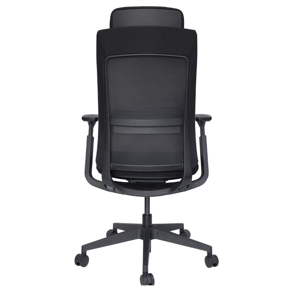 SILLA OFFIHO QUO OHE - 805NEGRO | Silla Operativa | Diseño Ergonómico | Respaldo Alto | Asiento Tapizado | Interior | Oficina Despacho Consultorio - OHE - 805negro - OFFIHO - NOGAL BEAT - Silla para oficina
