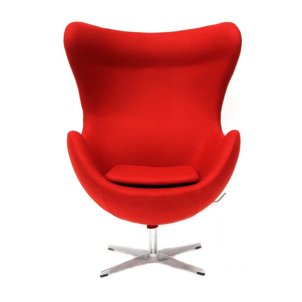 SILLON NOGAL BEAT SILLON EGG EN TELA | Sillon Diseño Contemporaneo Sala de Estar Recepción | Varios Colores | Tela | Interior - SILLON EGG EN TELA - MDO - NOGAL BEAT - Sillon