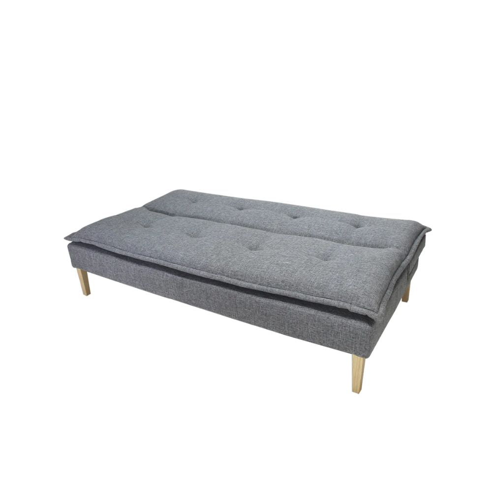 SOFA CAMA NOGAL BEAT CONFI | Sofá Cama Diseño Moderno Hotel | 2 Cojines | Tapizado | Interior - RECA0114103 - Mundo In - NOGAL BEAT - Sofá