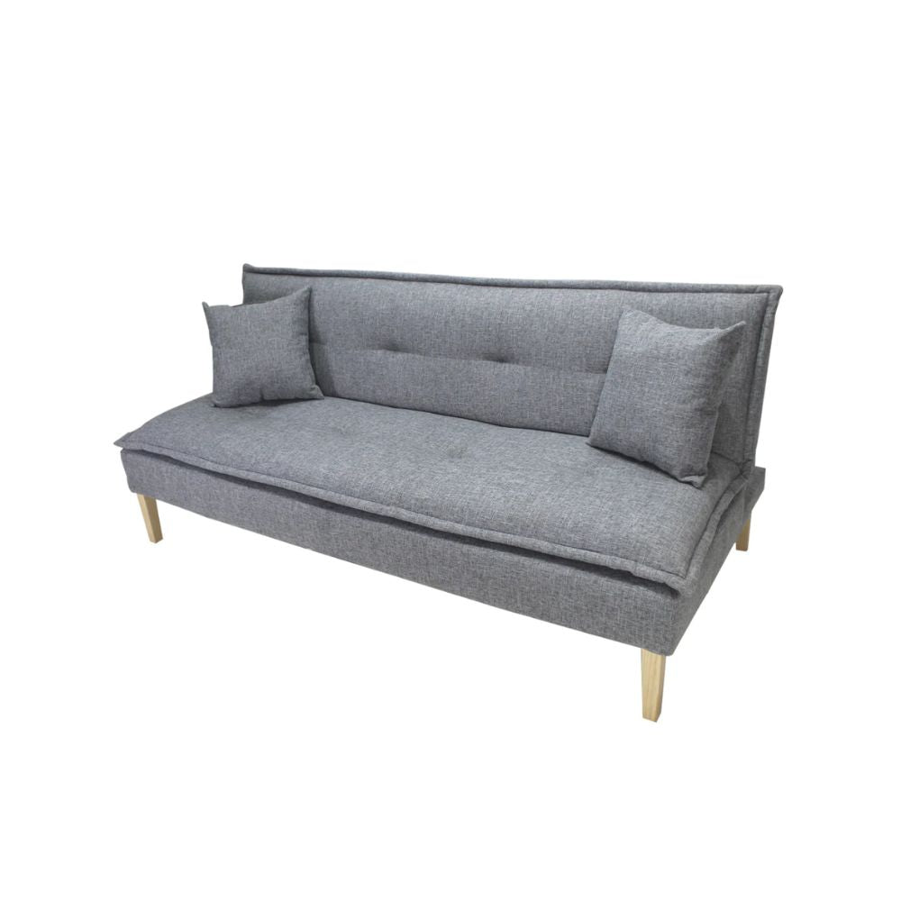 SOFA CAMA NOGAL BEAT CONFI | Sofá Cama Diseño Moderno Hotel | 2 Cojines | Tapizado | Interior - RECA0114103 - Mundo In - NOGAL BEAT - Sofá