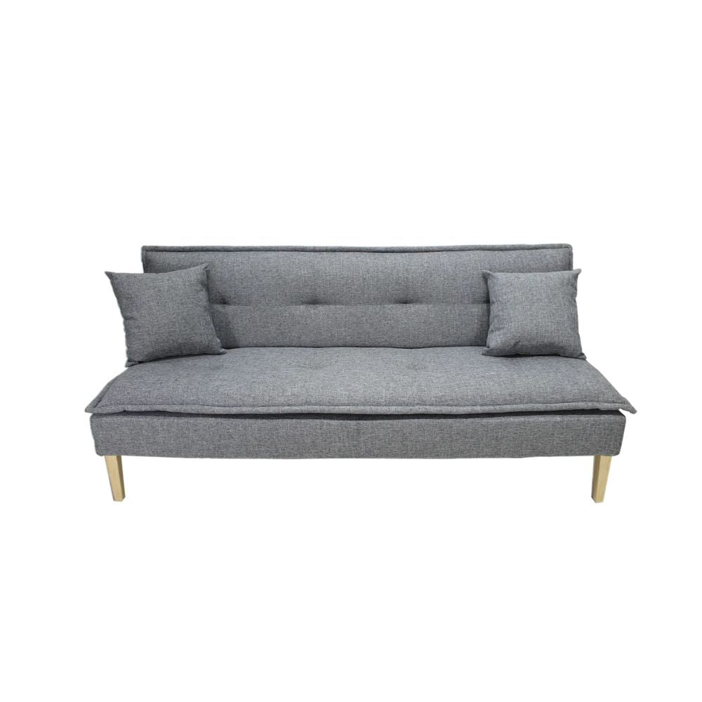 SOFA CAMA NOGAL BEAT CONFI | Sofá Cama Diseño Moderno Hotel | 2 Cojines | Tapizado | Interior - RECA0114103 - Mundo In - NOGAL BEAT - Sofá