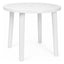Mesa al Aire Libre Reciclada - RESOL OLOT RECYCLED 86 DIA - Blanco - 4 Puntas con Agujero Parasol y Protección UV Redonda