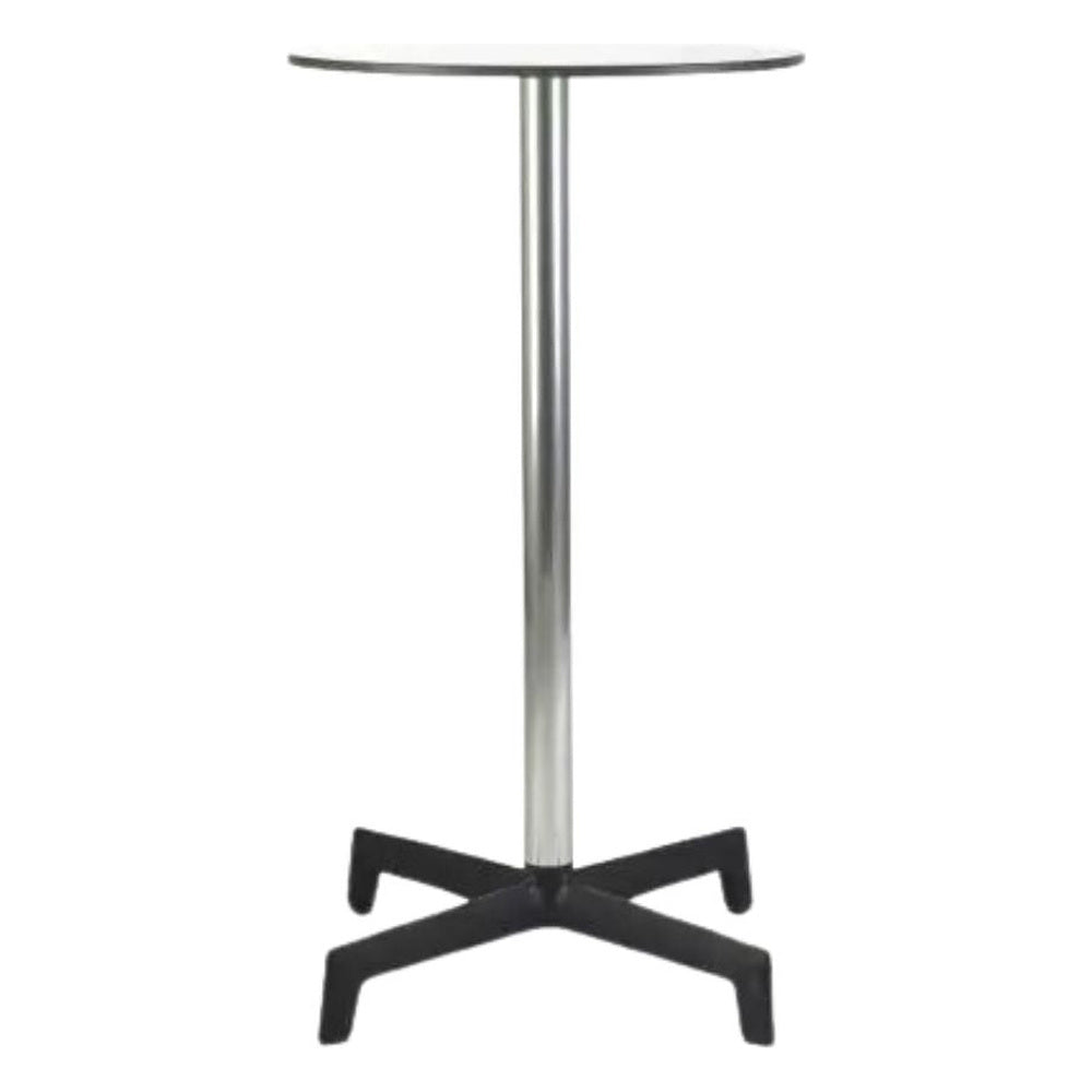 Base Comercial para Mesa Periquera Circular - RESOL SPUTNIK HIGH 60 DIA - Varios Colores - Contrapeso Hierro con Tubo Aluminio y Protección UV