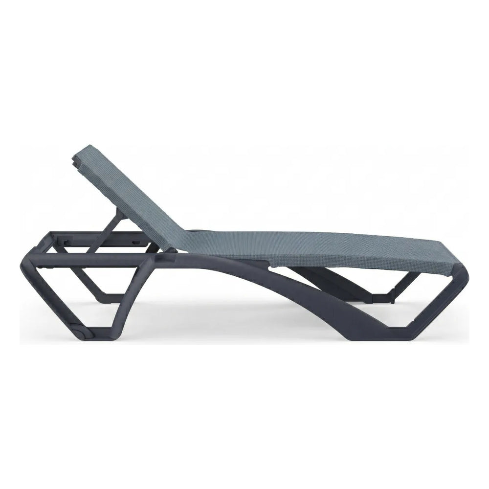 Tumbona para Áreas de Exterior y Terrazas con Alberca Reclinable - RESOL MARINA CLUB - Varios Colores - Protección UV Ruedas Traseras y Tacos Antideslizantes