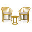 Set Comercial para Terraza 2 Sillones con Cojines y Mesa - RESOL RAFF - Varios Colores - Fibra de Vidrio