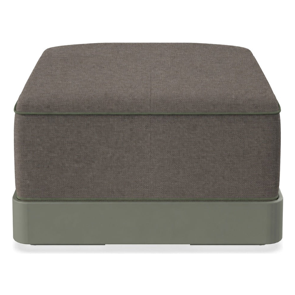 Ottoman Comercial para Terraza con Cojín Tapizado - RESOL BRISA OTTOMAN - Varios Colores - Base MDPE