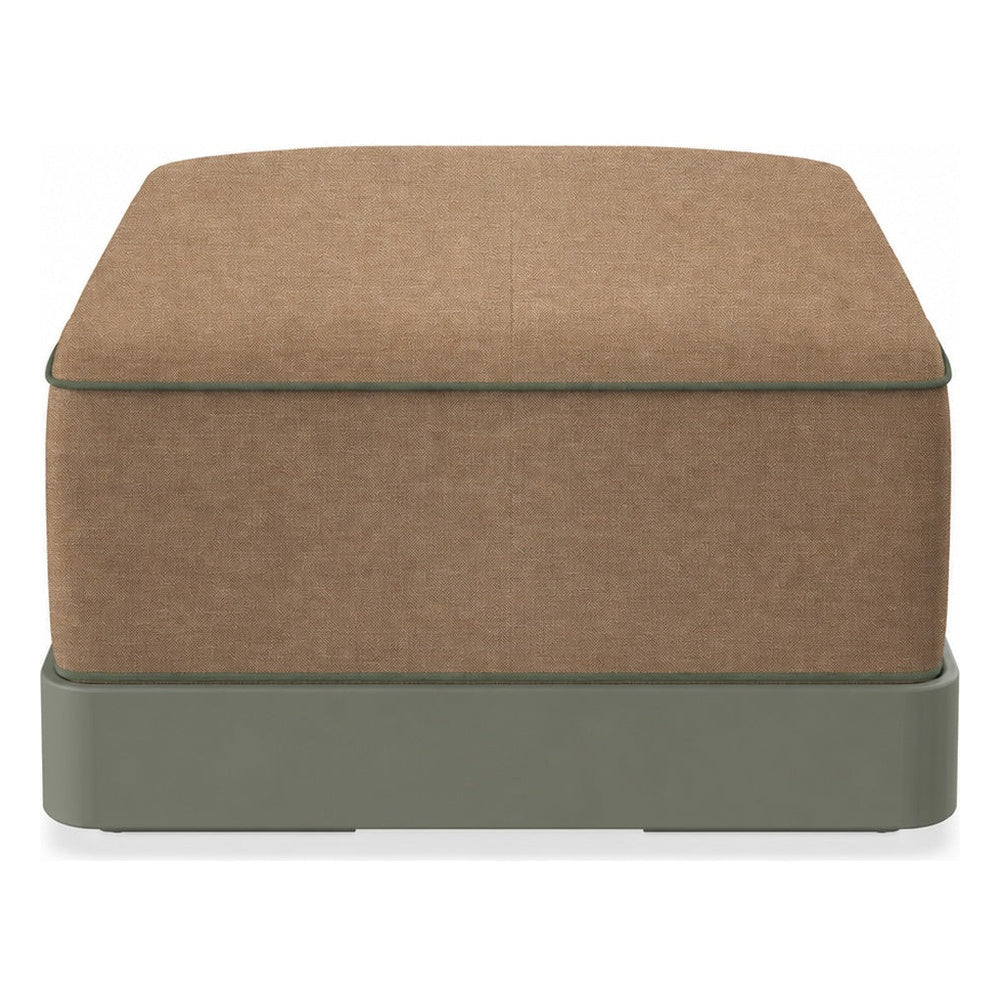 Ottoman Comercial para Terraza con Cojín Tapizado - RESOL BRISA OTTOMAN - Varios Colores - Base MDPE