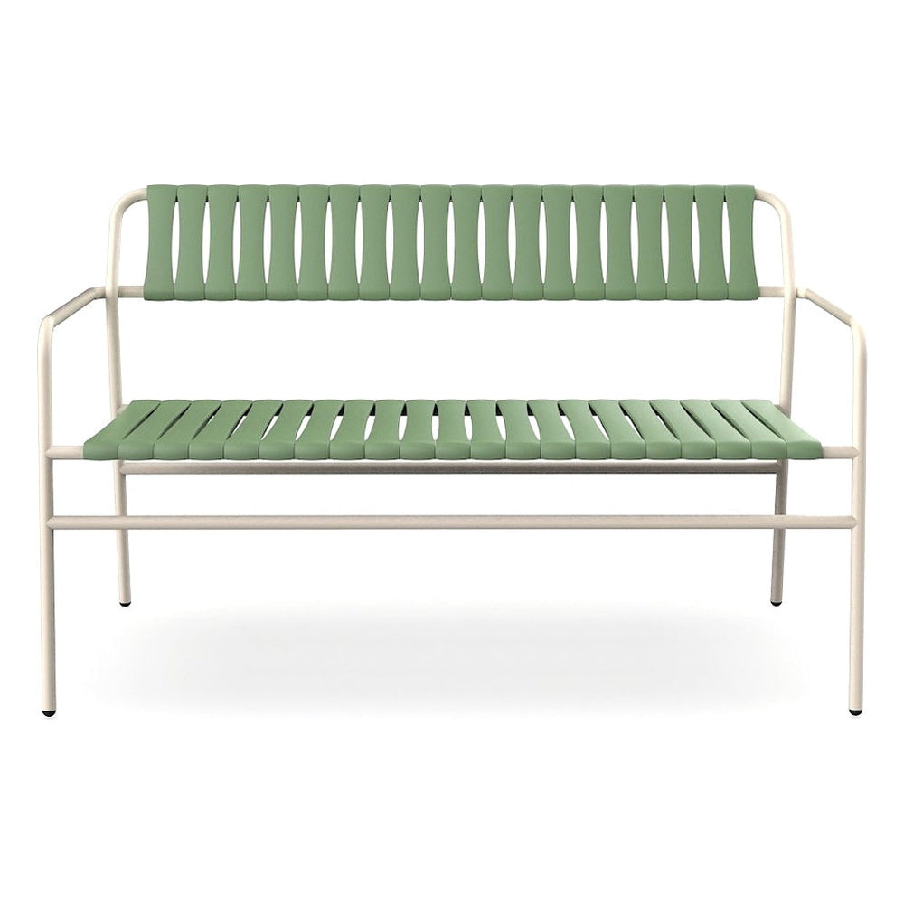 Banco Comercial para Terraza Protección UV - RESOL GELATO - Varios Colores - Estructura de Acero, Polipropileno Reciclado y Fibra de Vidrio