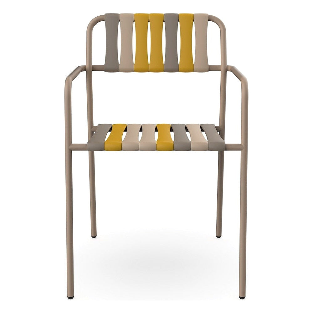 Silla Comercial para Terraza Protección UV - RESOL GELATO - Varios Colores - Estructura de Acero, Polipropileno Reciclado y Fibra de Vidrio