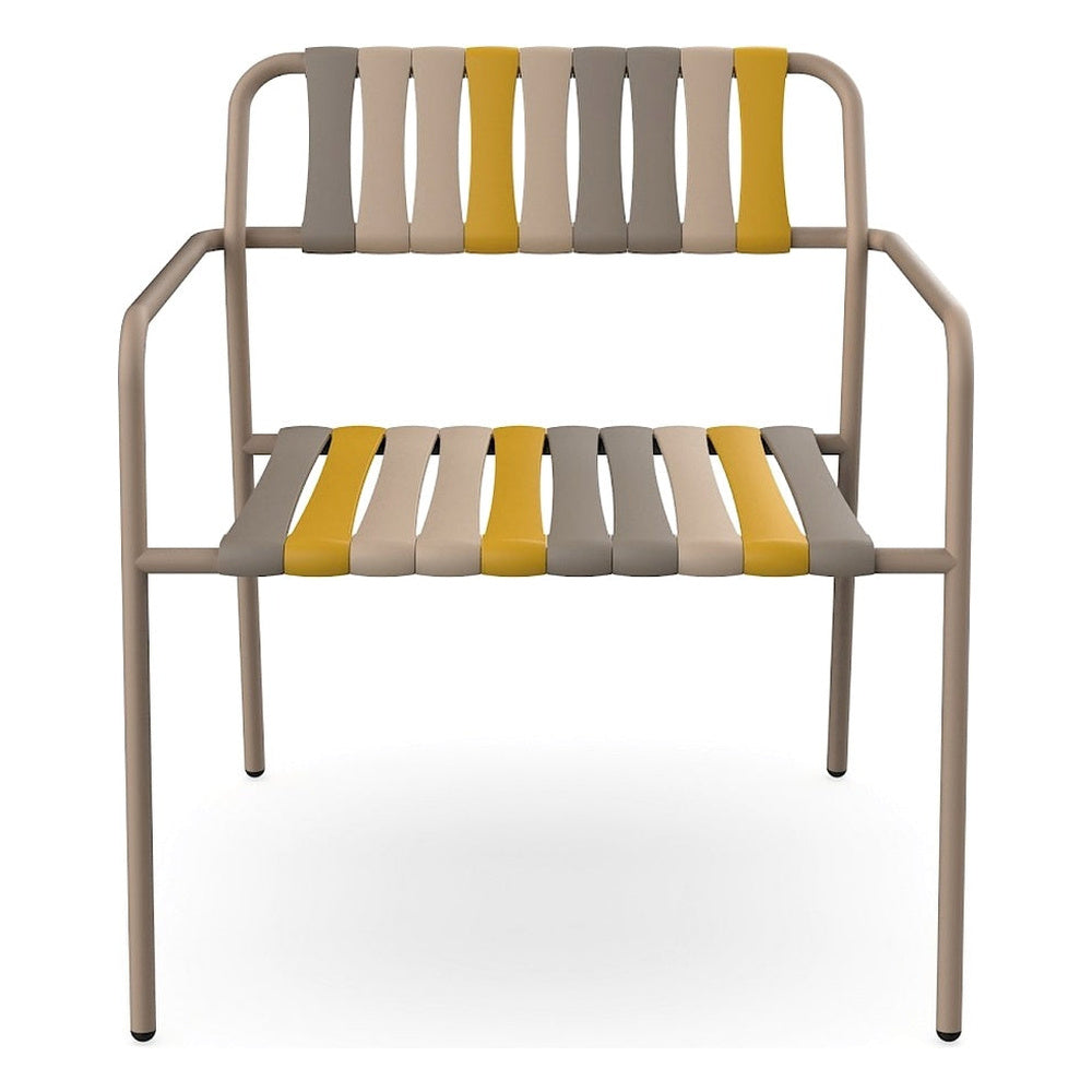 Sillón Comercial para Terraza Protección UV - RESOL GELATO - Varios Colores - Estructura de Acero, Polipropileno Reciclado y Fibra de Vidrio