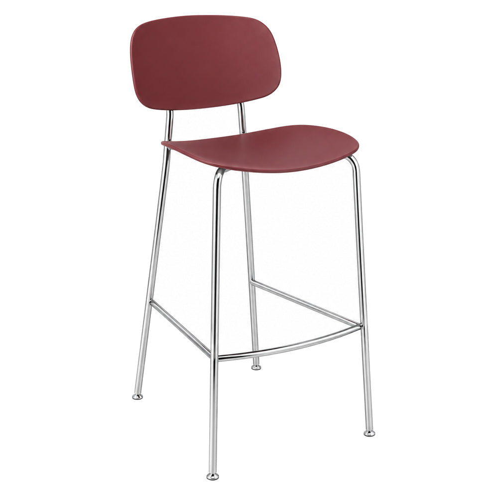Banco Bajo para Bistró - INFINITI TONDINA POP - Varios Colores - Asiento y Respaldo en Polipropileno